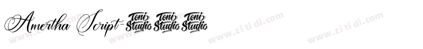 Amertha Script字体转换